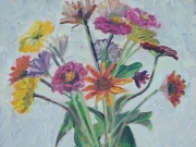 Vaso di fiori colorati